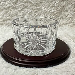 WATERFORD‎ Millenium Champagne Crystal Bottle Coaster Holder 5” diameter